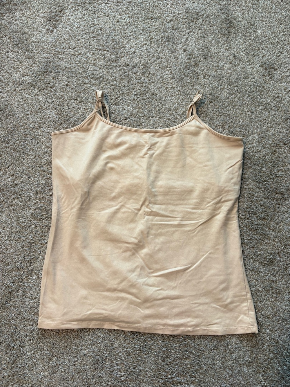 White House Black Market Nude Spaghetti Strap Cami